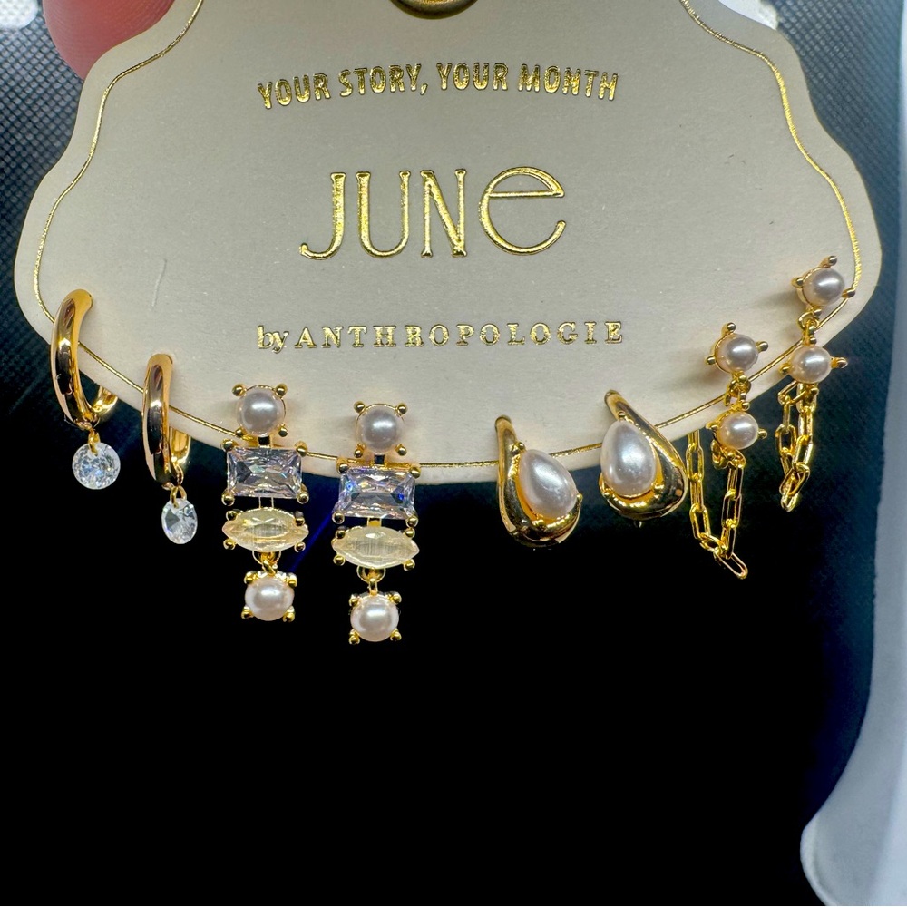 Anthropologie earrings set of 4